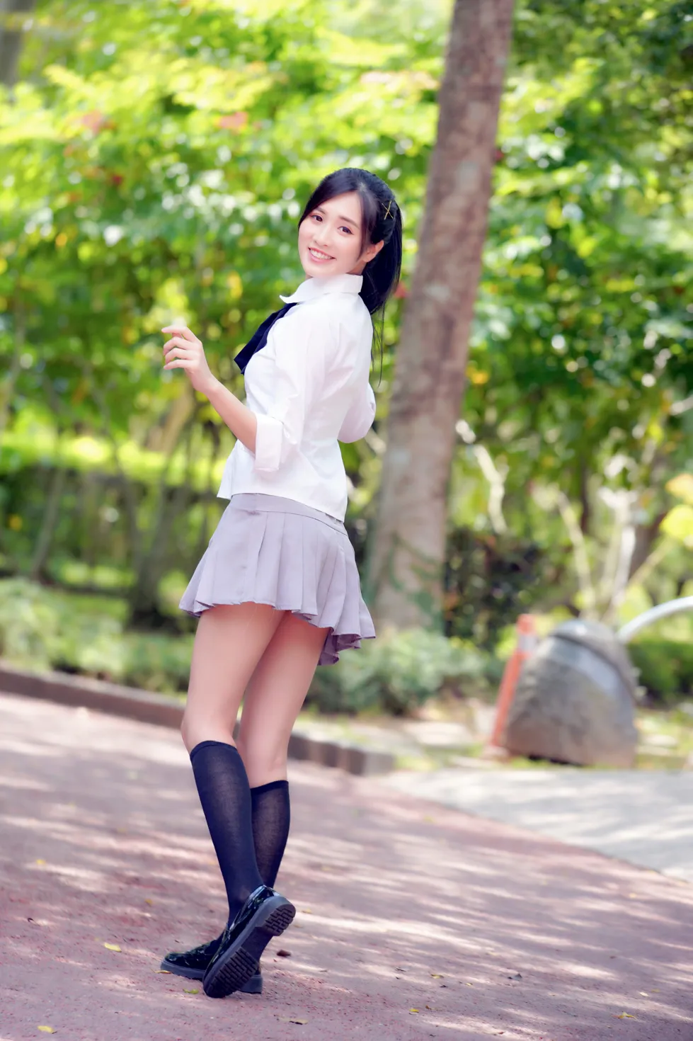 [Mzsock] NO.143 Zhang Jun short skirt black stockings high heels beautiful legs street photography#[23P]-13