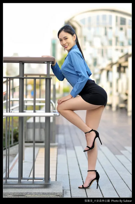 [Mzsock] NO.091 Zhang Yachun, Daan Forest, high heels and beautiful legs, outdoor shot street photography#[54P]-24